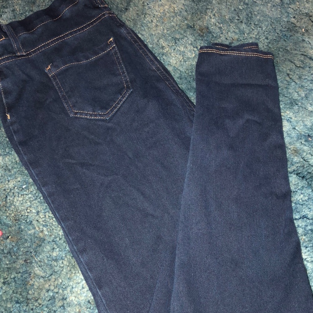 blue jean jeggings